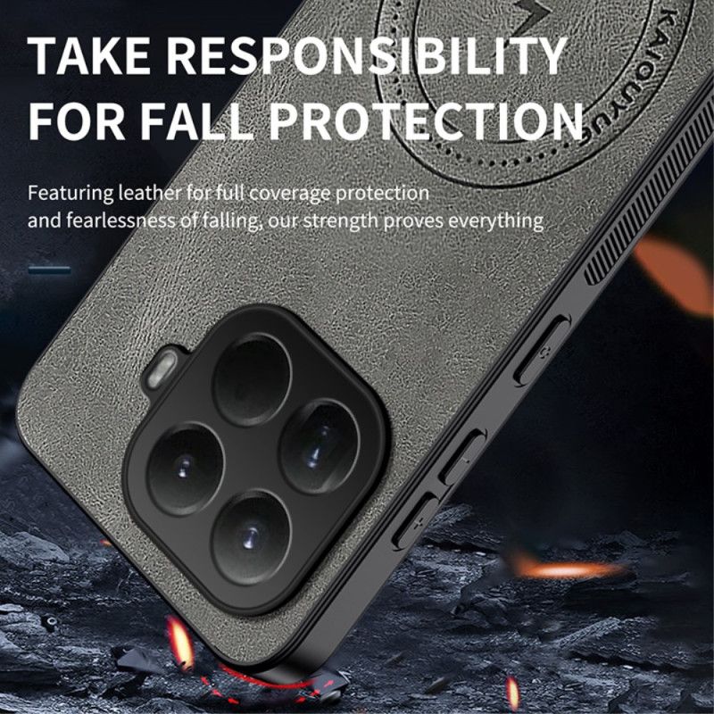 Cover Xiaomi 15t Pro Telefon Etui Magsafe Lædereffekt