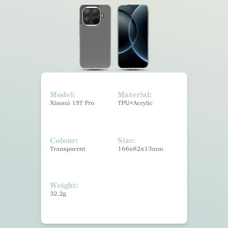 Cover Xiaomi 15t Pro Transparent Toc-serie