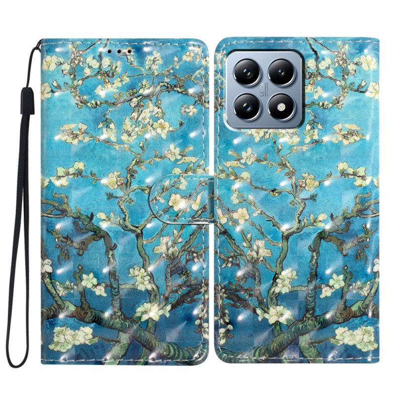 Flip Cover Til Xiaomi 15t Pro Blomster Abrikostræ