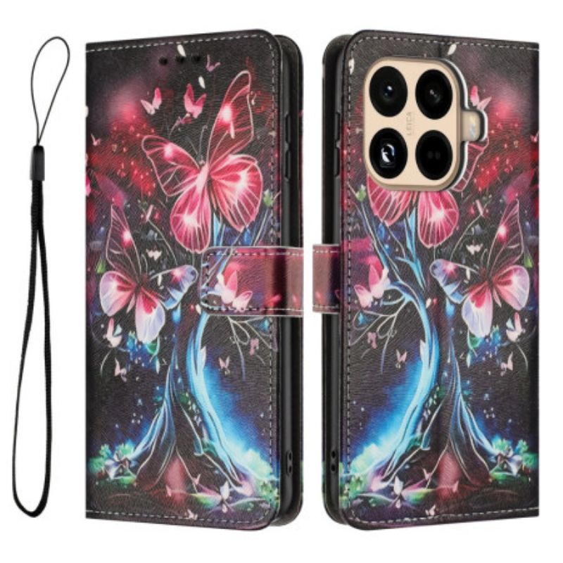 Flip Cover Til Xiaomi 15t Pro Sommerfugletræ