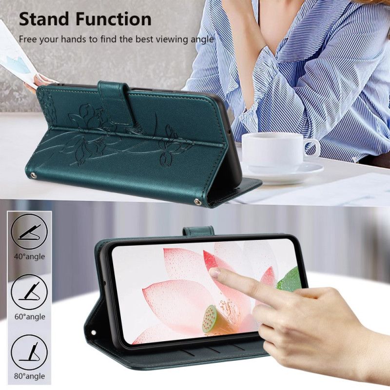 Flip Cover Xiaomi 15t Pro Blomsterprint Med Rem