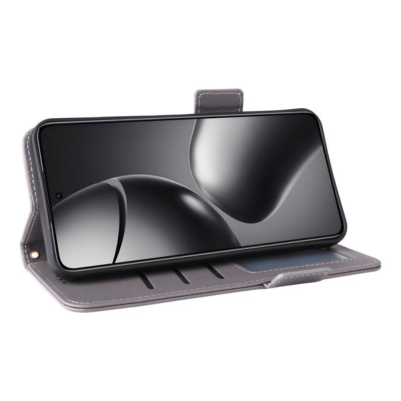 Flip Cover Xiaomi 15t Pro Kunstlæder Med Snor