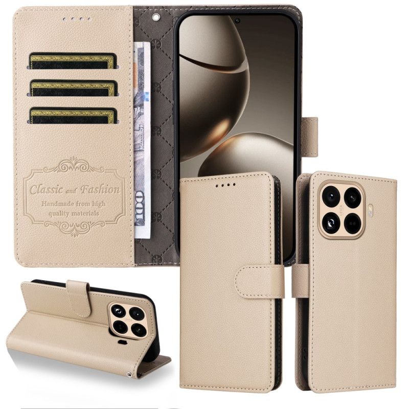 Flip Cover Xiaomi 15t Pro Rfid-pung Med Lædereffekt