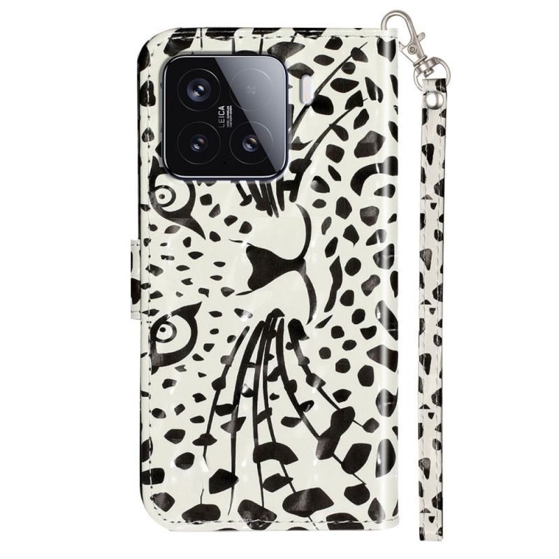 Læder Cover Xiaomi 15t Pro Leopardrem