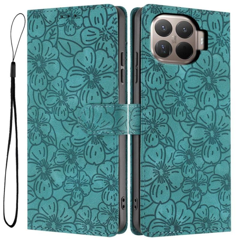 Læder Cover Xiaomi 15t Pro Telefon Etui Blomstergravering