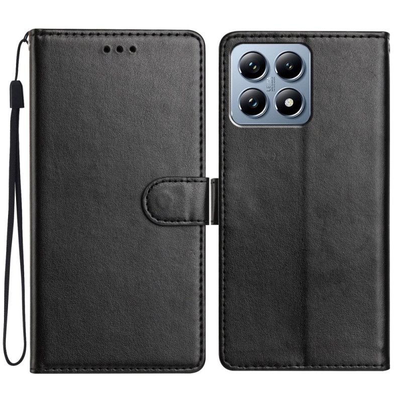Læder Cover Xiaomi 15t Pro Telefon Etui Ensfarvet