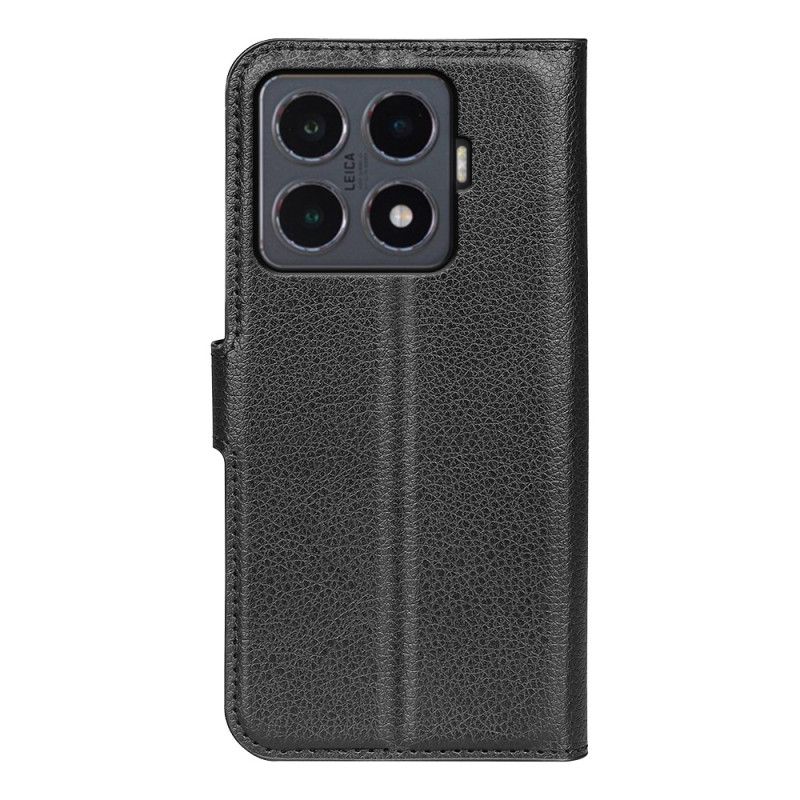 Læder Cover Xiaomi 15t Pro Telefon Etui Litchi-kunstlæder