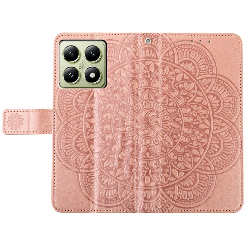 Læder Cover Xiaomi 15t Pro Telefon Etui Mandala Design