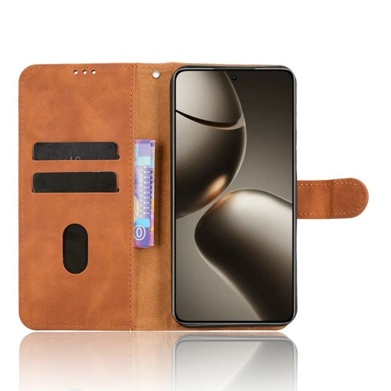 Læder Cover Xiaomi 15t Pro Telefon Etui Ruskindseffekt