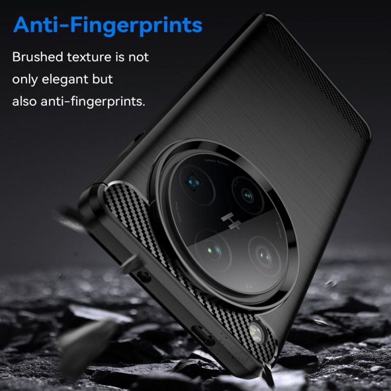 Cover Oppo Find X8 Pro Børstet Kulfiber