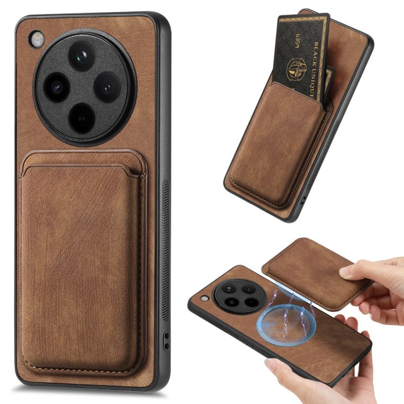 Cover Oppo Find X8 Pro Telefon Etui Retro Med Aftagelig Kortholder