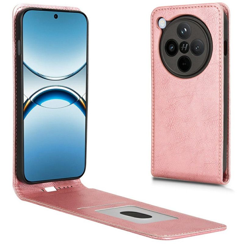 Flip Cover Oppo Find X8 Pro Lodret Flip-funktion I Kunstlæder