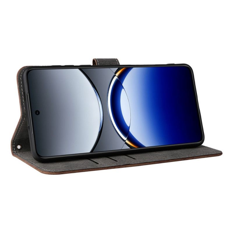 Flip Cover Oppo Find X8 Pro Rfid-beskyttelse Med Ruskindseffekt