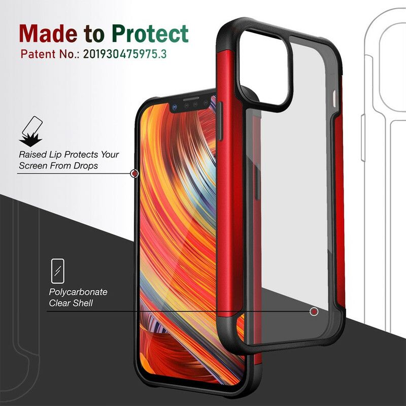 Cover iPhone 13 Pro Max Telefon Etui Klare Hybrid Kofangerkanter