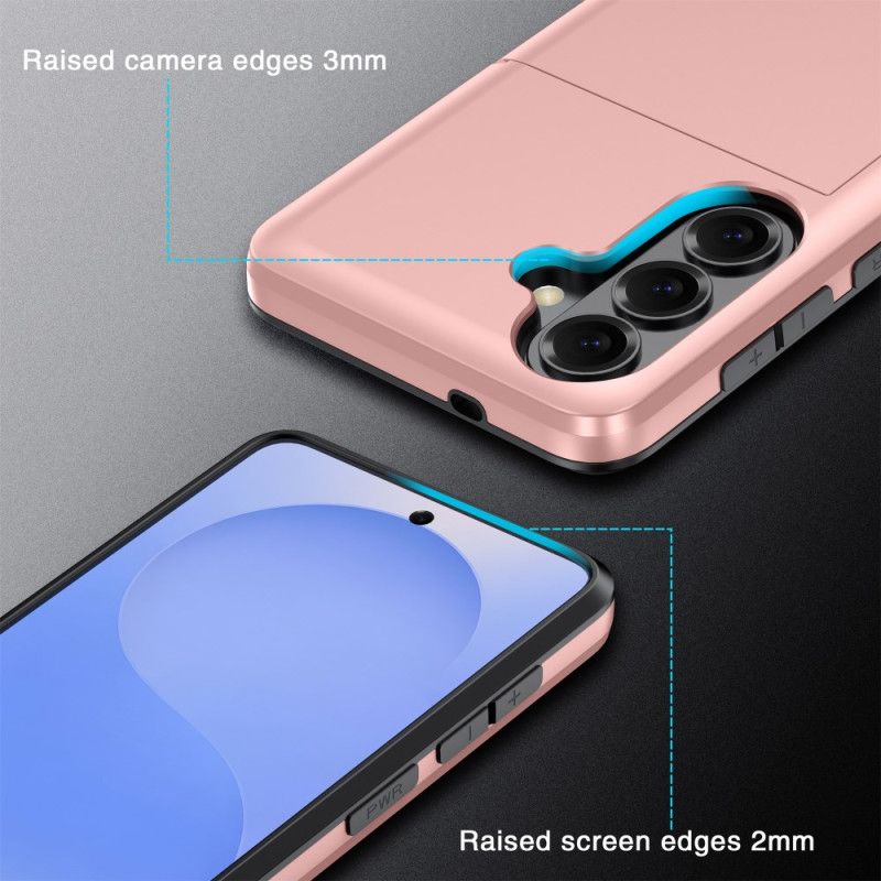 Cover Samsung Galaxy S26 Plus Kortholder Med Metallisk Effekt