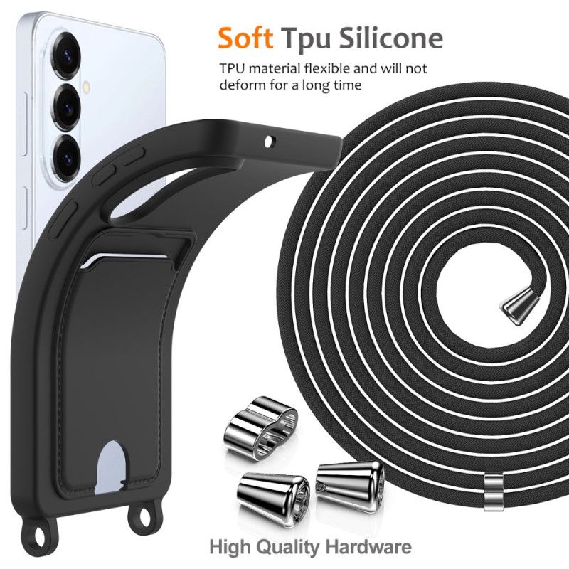 Cover Samsung Galaxy S26 Plus Kortholder Og Snor