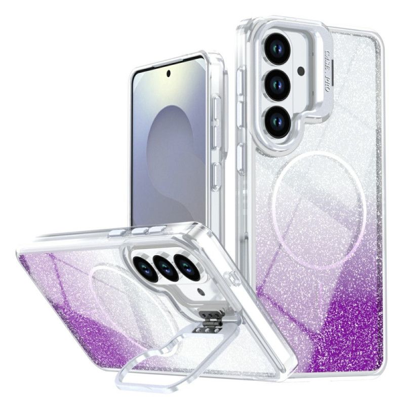 Cover Samsung Galaxy S26 Plus Magnetisk Gradientglitter Og Bagside