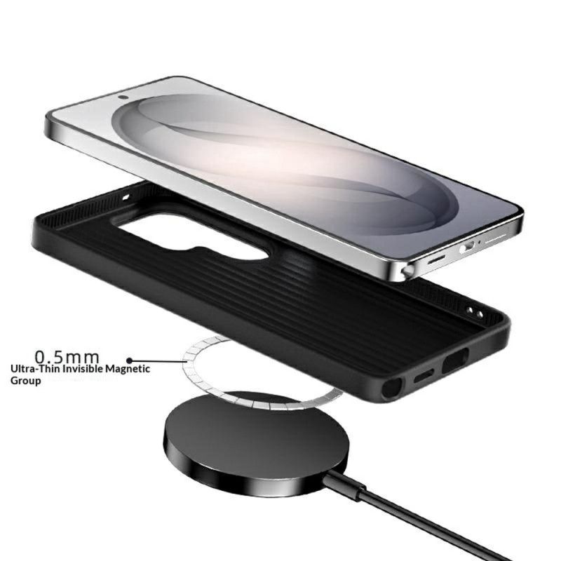 Cover Samsung Galaxy S26 Plus Telefon Etui Abeel Magnetisk Montering I Kulfiber