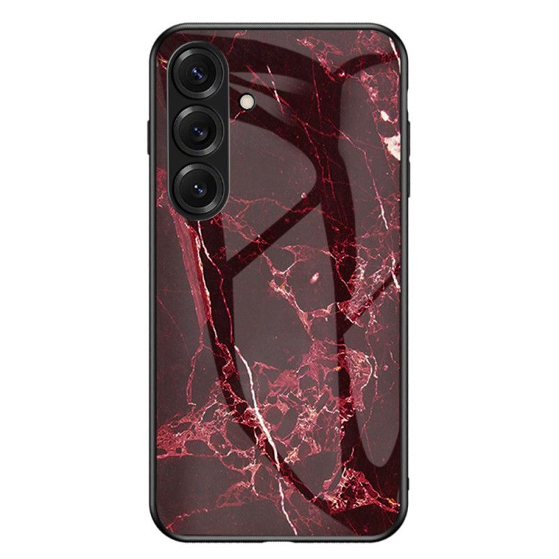 Cover Samsung Galaxy S26 Plus Telefon Etui Marmoreret Hærdet Glas