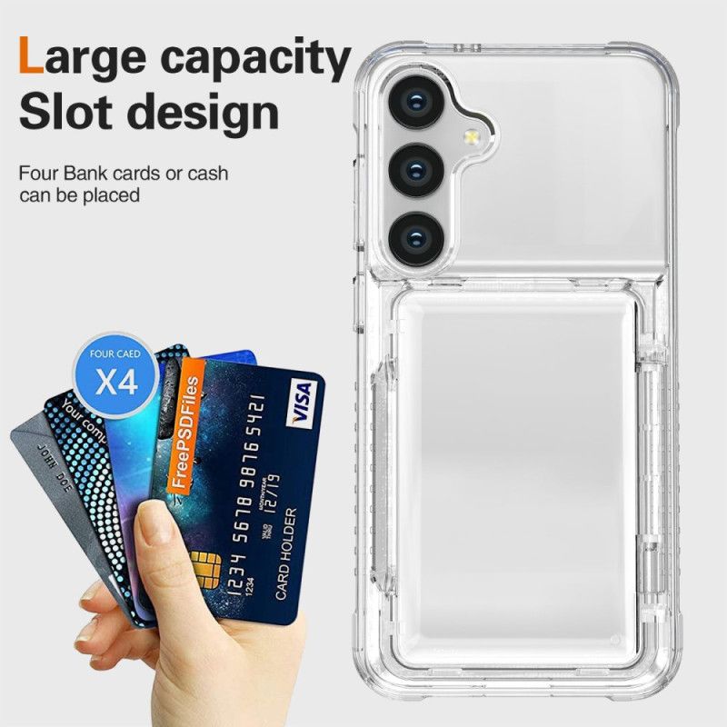 Cover Samsung Galaxy S26 Plus Transparent Kortholder Og Stativ