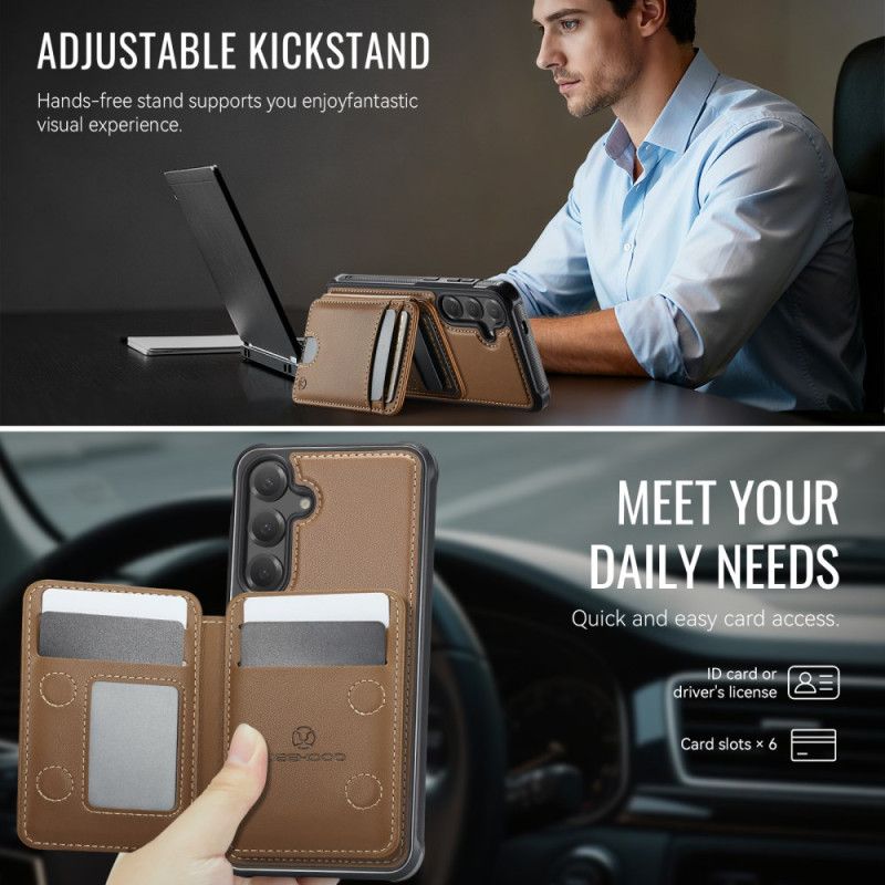 Cover Til Samsung Galaxy S26 Plus Aftagelig Kortholder Jeehood