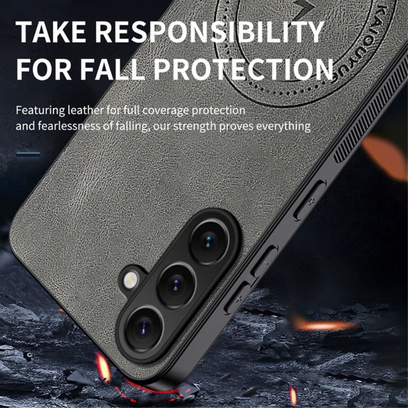 Cover Til Samsung Galaxy S26 Plus Magnetisk Lædereffekt