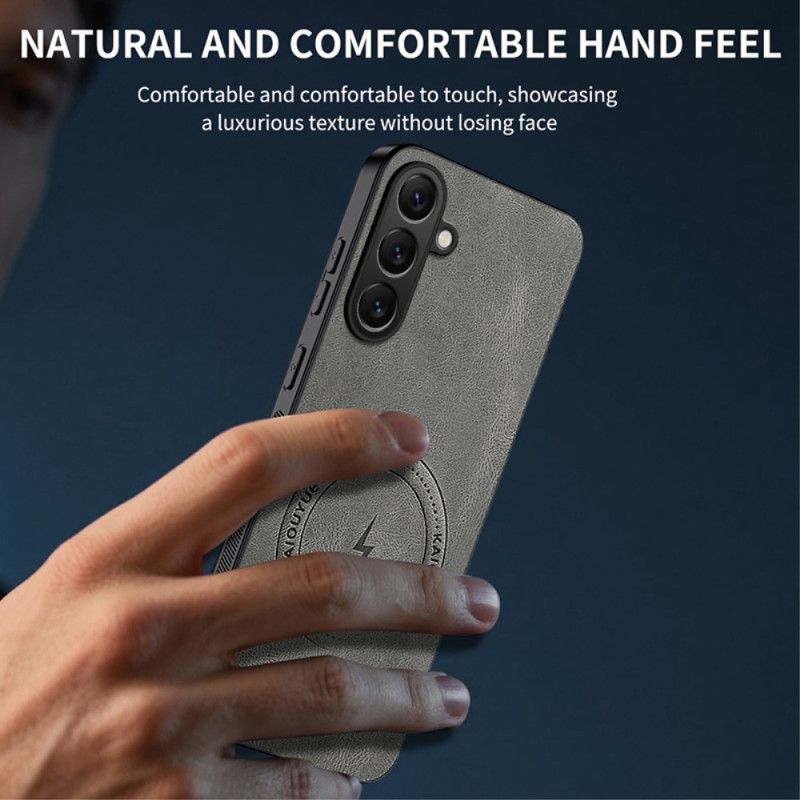 Cover Til Samsung Galaxy S26 Plus Magnetisk Lædereffekt