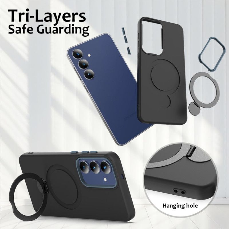 Cover Til Samsung Galaxy S26 Plus Magnetisk Med Roterende Ring Og Stativ