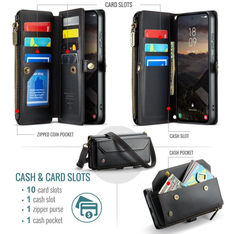 Flip Cover Samsung Galaxy S26 Plus 10 Caseme-kort Holdere