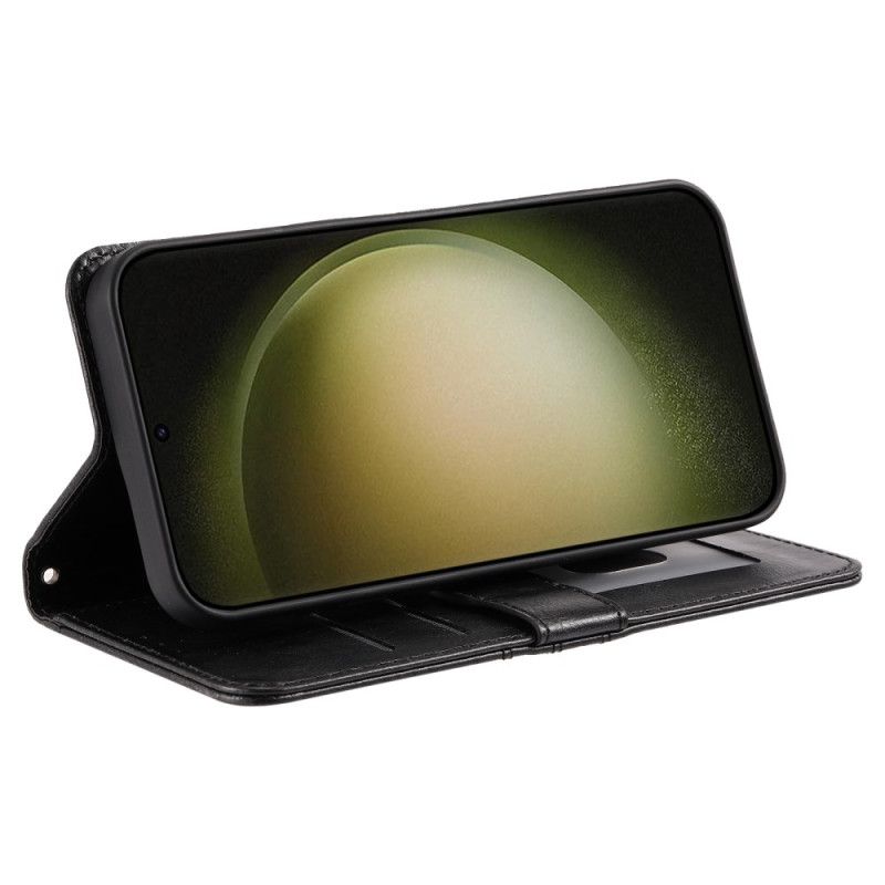 Flip Cover Samsung Galaxy S26 Plus 6 Kortrum Og Håndledsrem