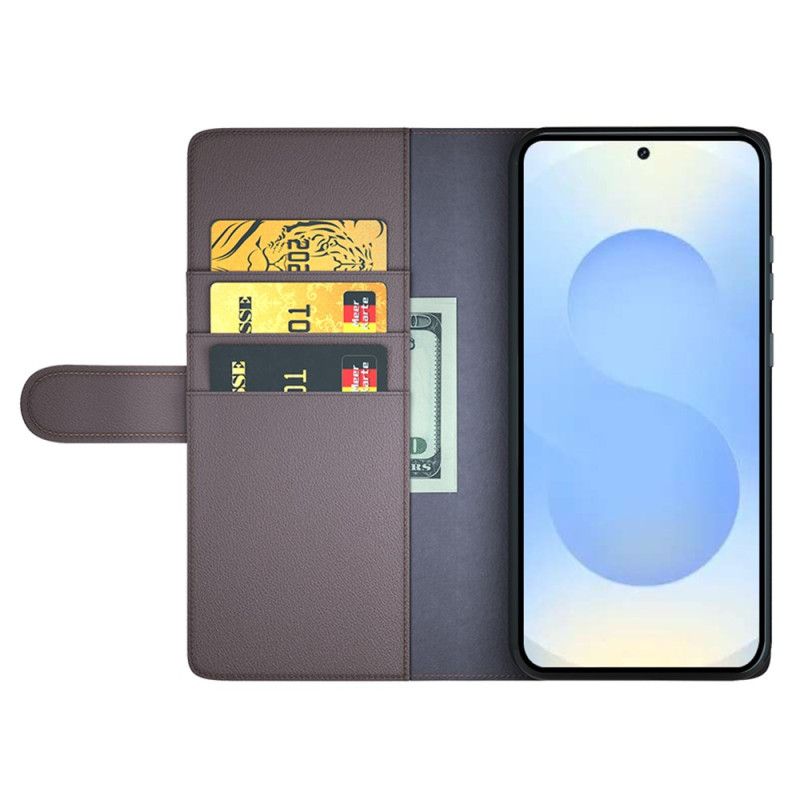 Flip Cover Samsung Galaxy S26 Plus Ægte Læder