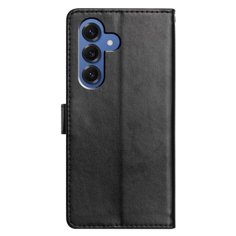 Flip Cover Samsung Galaxy S26 Plus Almindelig Lædereffekt