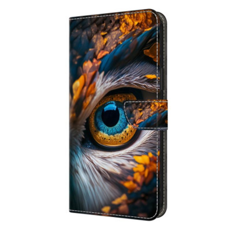 Flip Cover Samsung Galaxy S26 Plus Blå Øjne Mønster