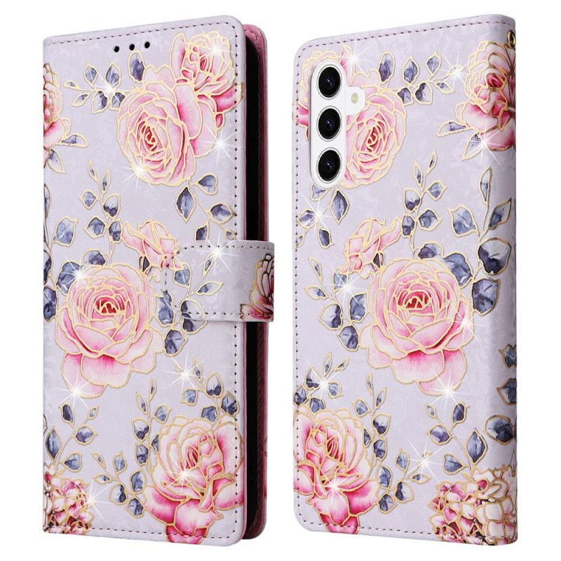Flip Cover Samsung Galaxy S26 Plus Blomster