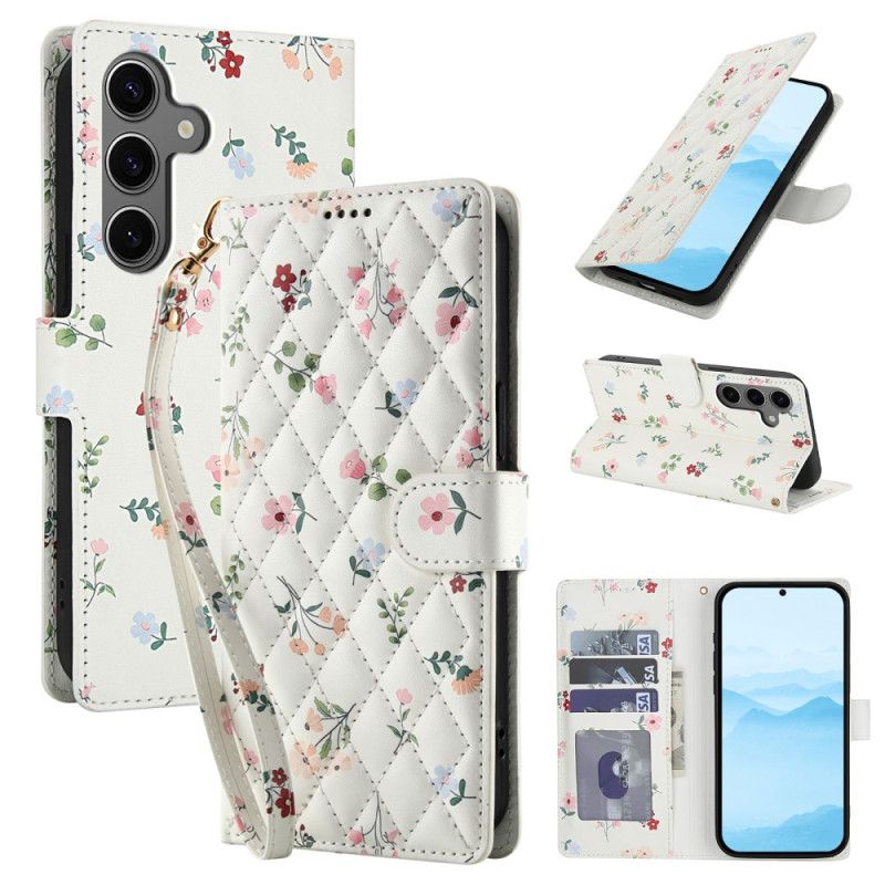Flip Cover Samsung Galaxy S26 Plus Blomsterrem