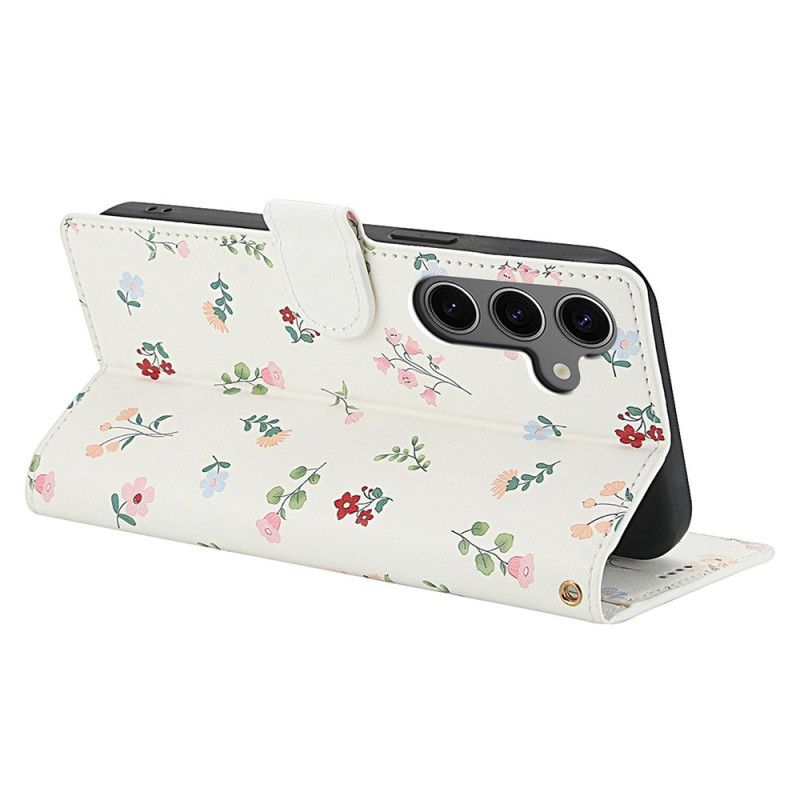 Flip Cover Samsung Galaxy S26 Plus Blomsterrem