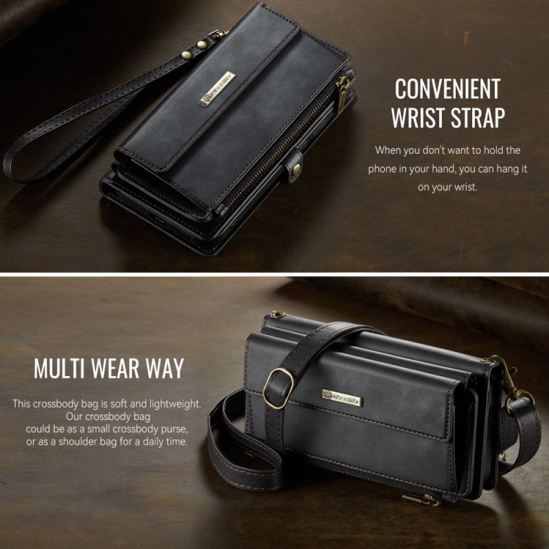 Flip Cover Samsung Galaxy S26 Plus Caseme Rfid-beskyttelse Og Skulderrem