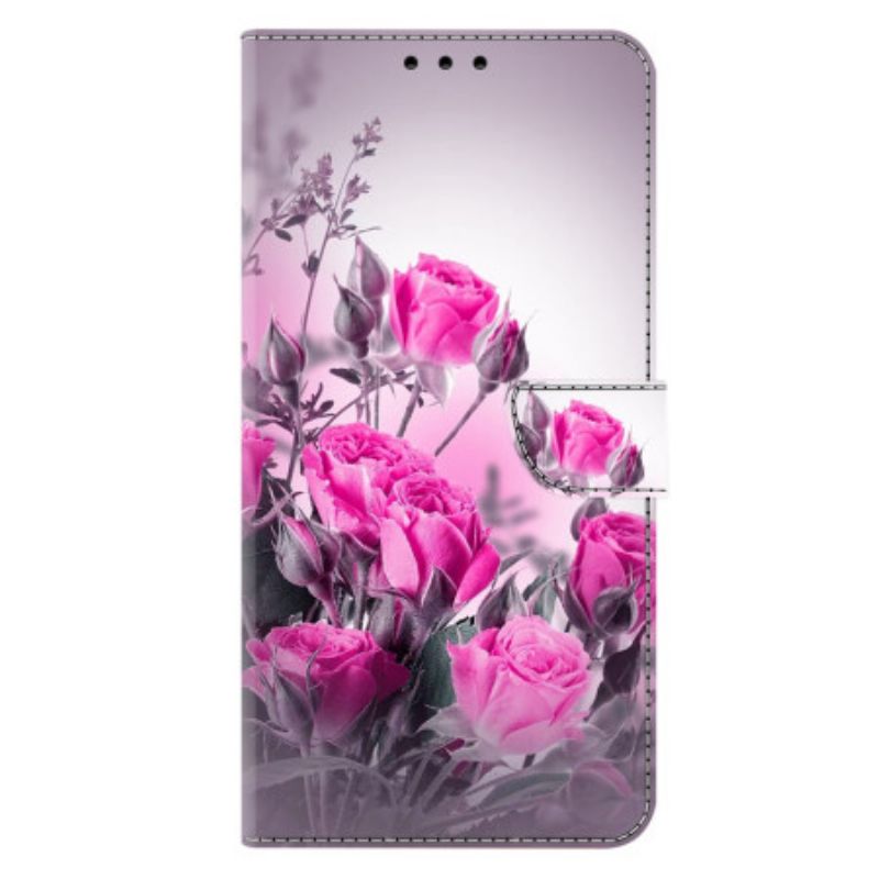 Flip Cover Samsung Galaxy S26 Plus Lilla Blomster