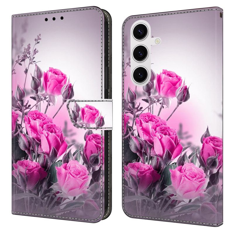 Flip Cover Samsung Galaxy S26 Plus Lilla Blomster