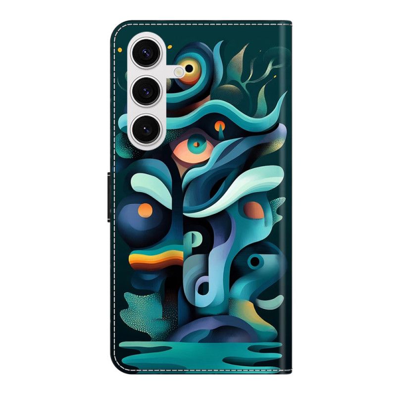 Flip Cover Samsung Galaxy S26 Plus Ombregrøn Graffiti