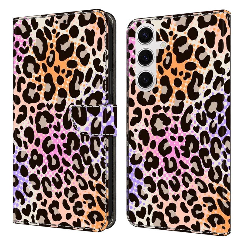 Flip Cover Samsung Galaxy S26 Plus Plettet Leopardprint