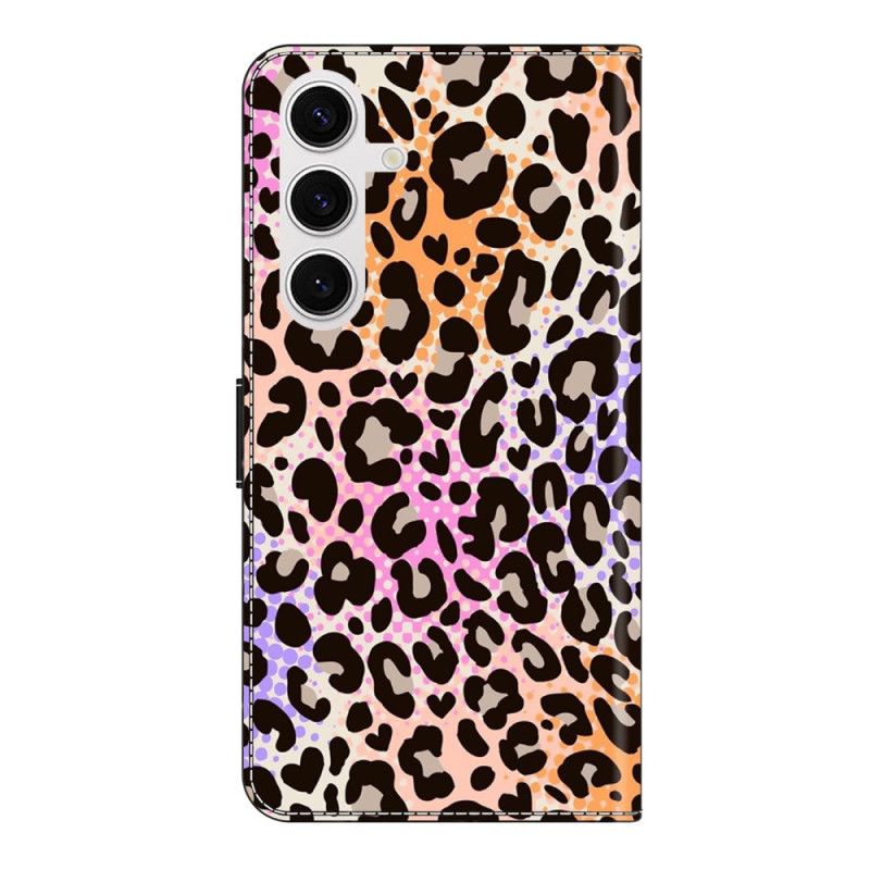 Flip Cover Samsung Galaxy S26 Plus Plettet Leopardprint