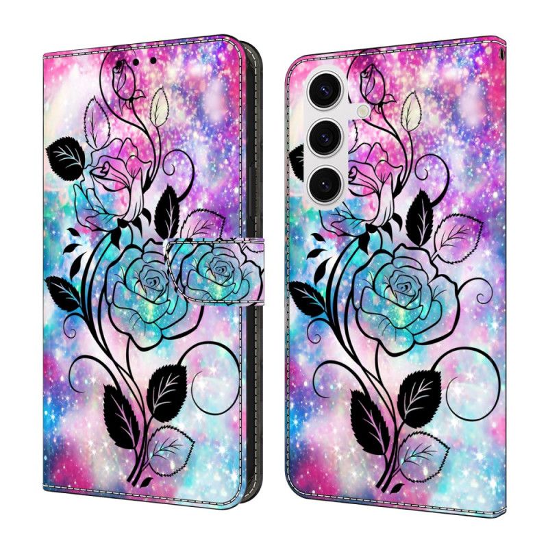 Flip Cover Samsung Galaxy S26 Plus Tegnet Rose