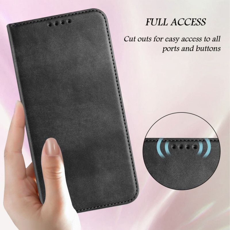 Flip Cover Samsung Galaxy S26 Plus Tekstureret Rfid-beskyttelse Retro