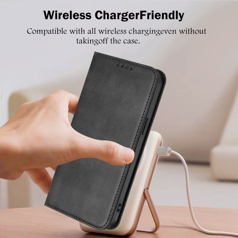 Flip Cover Samsung Galaxy S26 Plus Tekstureret Rfid-beskyttelse Retro