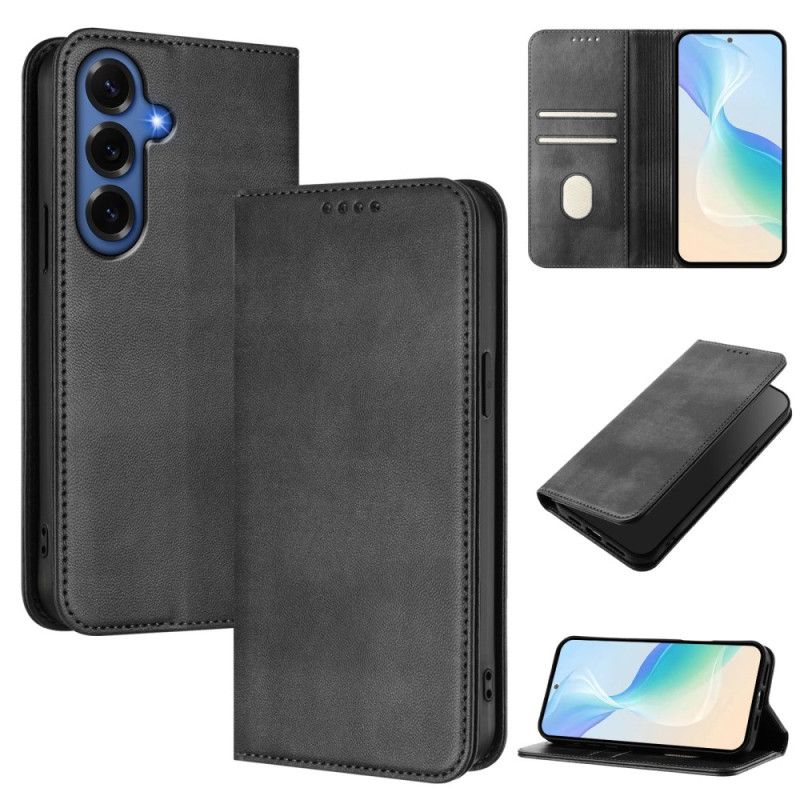 Flip Cover Samsung Galaxy S26 Plus Tekstureret Rfid-beskyttelse Retro