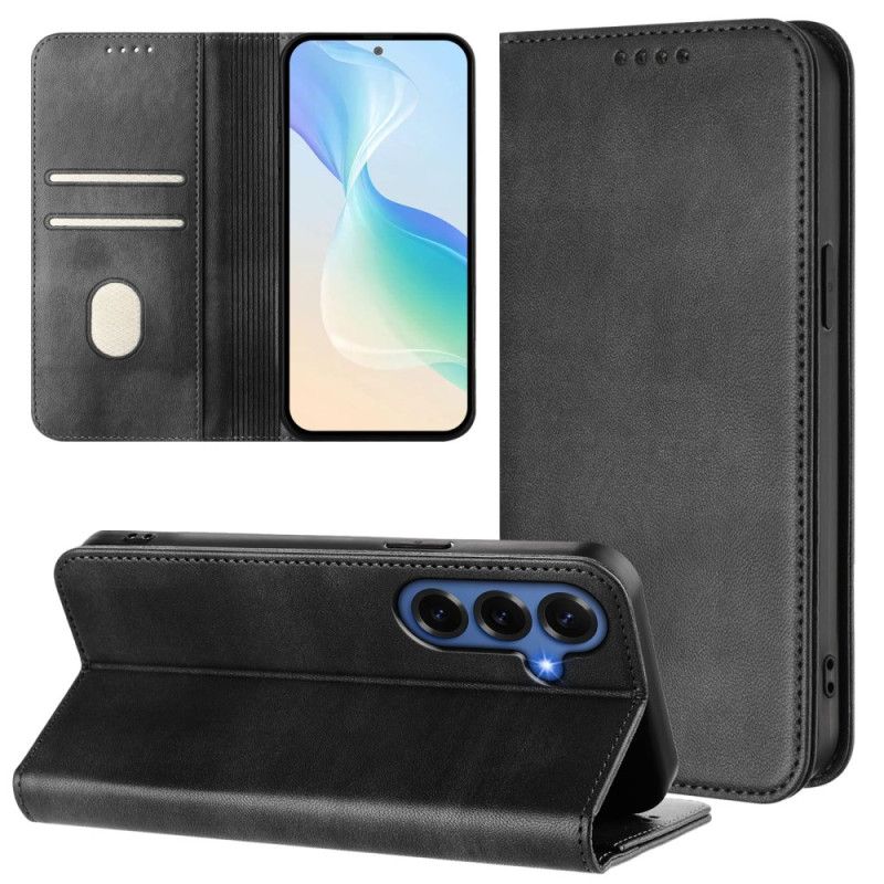 Flip Cover Samsung Galaxy S26 Plus Tekstureret Rfid-beskyttelse Retro