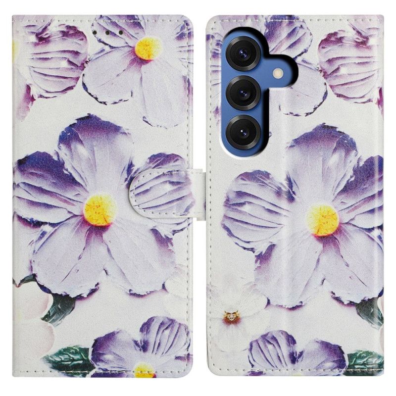 Flip Cover Til Samsung Galaxy S26 Plus Lilla Blomster