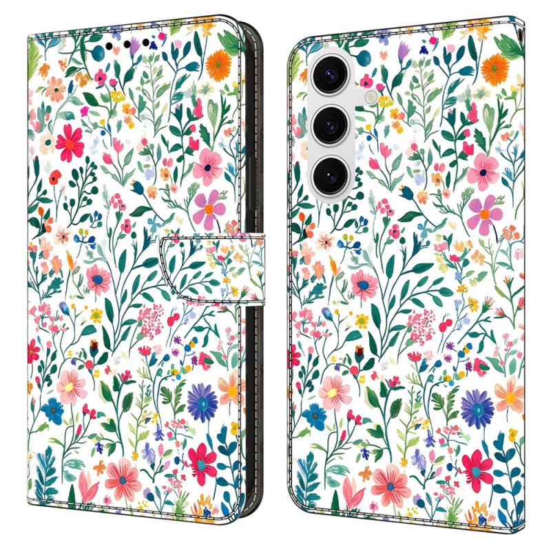 Flip Cover Til Samsung Galaxy S26 Plus Lille Blomsterbed