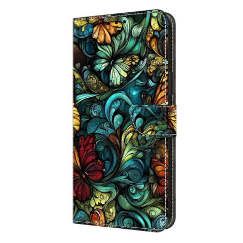 Læder Cover Samsung Galaxy S26 Plus Akvarelblomster Og Planter